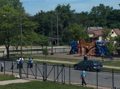 23rd Street is still closed off for recess.jpg 23rd Street is still closed off for recess.jpg